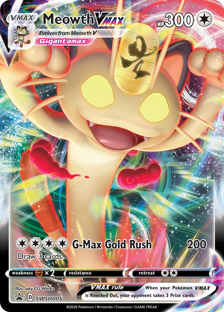 Sword & Shield Promo's Meowth VMAX #5